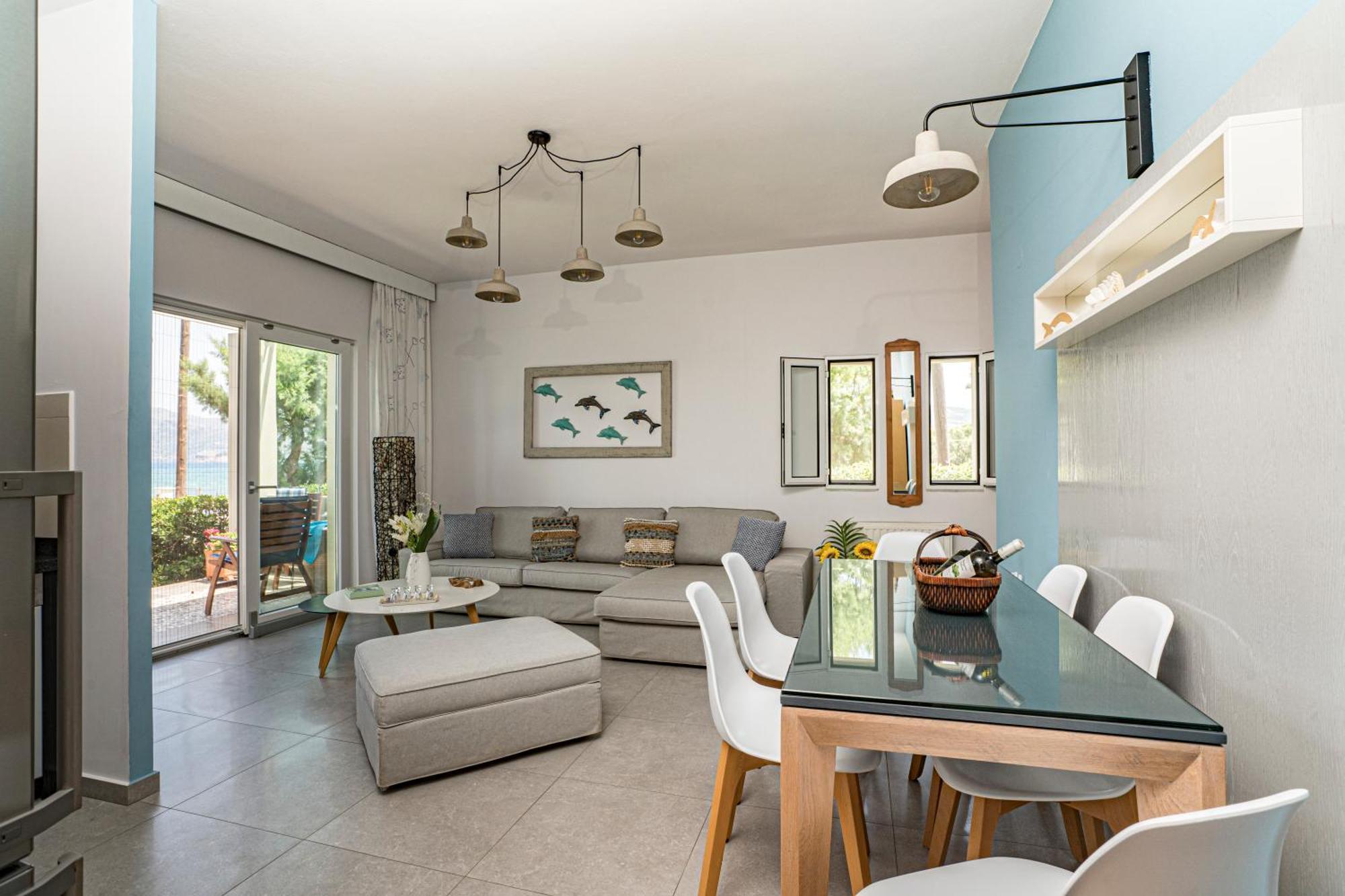 Big Blue Exclusive Beachfront Villa Kissamos Bagian luar foto